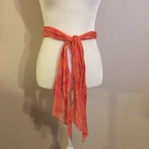 Cotton Abstract Floral Decorative Scarf